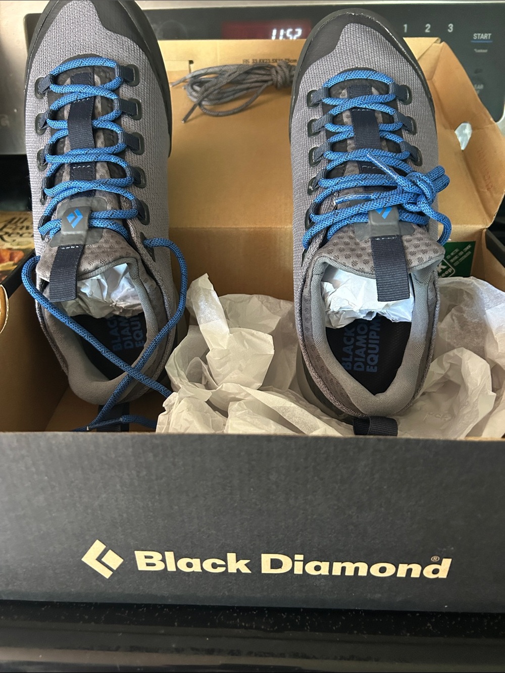 Black Diamond Gray and Blue Trail Shoes